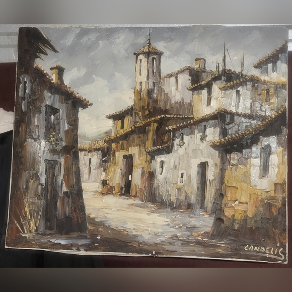 Original Signed Oil Painting By Guy Candelis